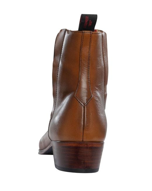Jeffery West Brown Carlito Leather Boots for men