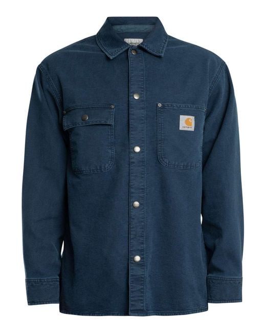 Carhartt Blue Parrish Overshirt for men