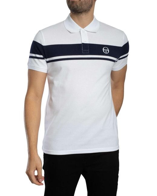 Sergio Tacchini White Young Line Polo Shirt for men
