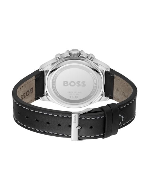 BOSS by Hugo Boss Black Troper Leather Watch for men