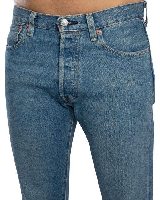 Levi's Blue 501 Original Jeans for men