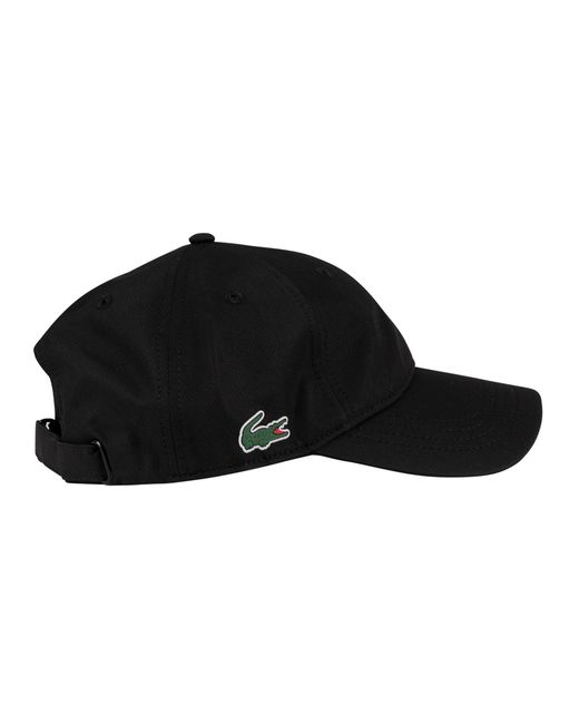 Lacoste Black Logo Baseball Cap for men