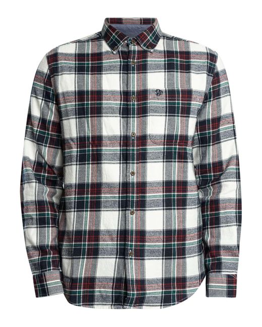 Superdry Blue Cotton Lumberjack Shirt for men