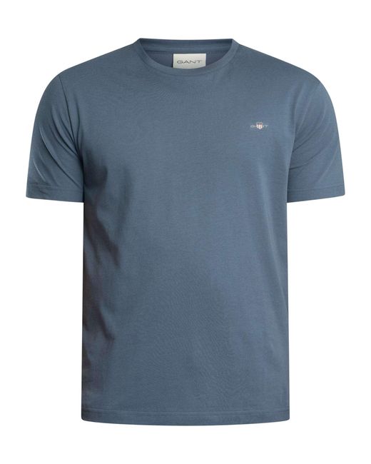 Gant Blue Printed Archive Shield T-shirt for men