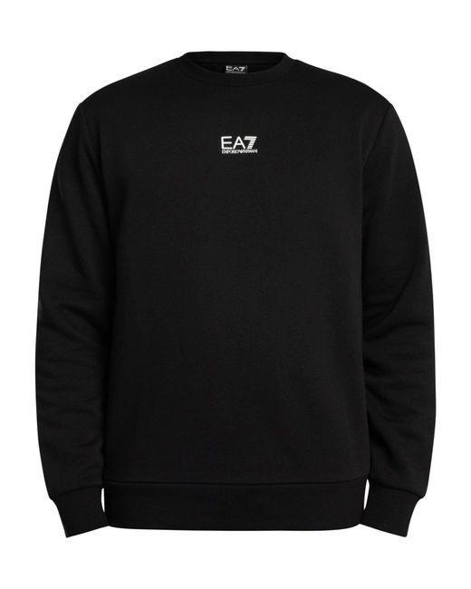 EA7 Black Felpa Core Sweatshirt for men