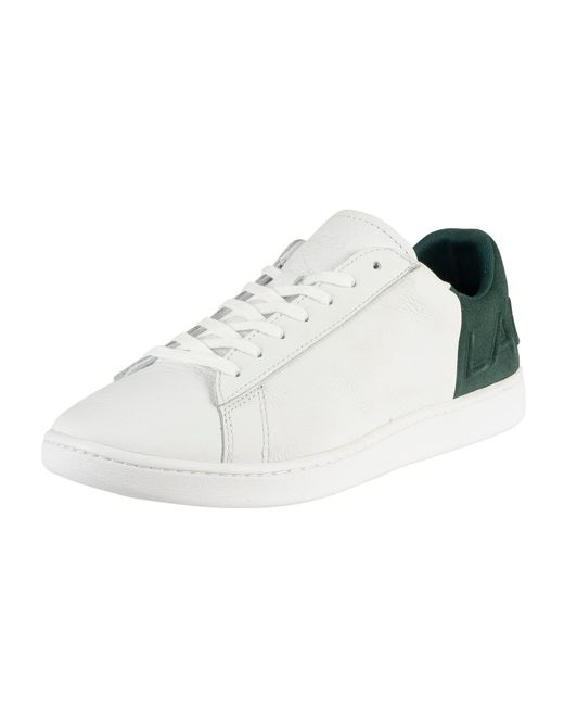 Lacoste Carnaby Evo 419 2 Sma Leather Trainers in White for Men | Lyst