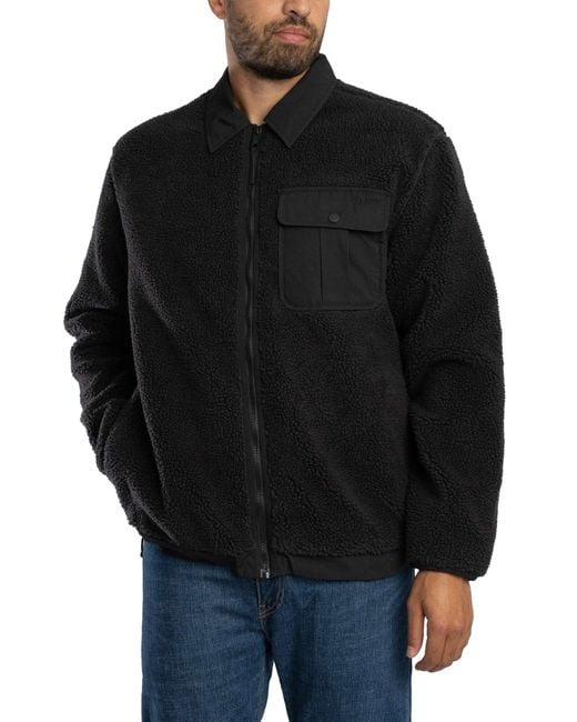Levi's Black Joonie Sherpa Jacket for men