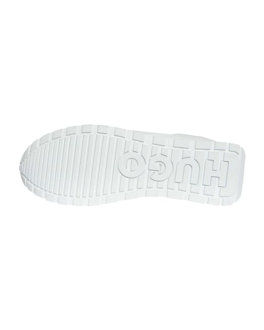 HUGO White Icelin Runner Trainers for men