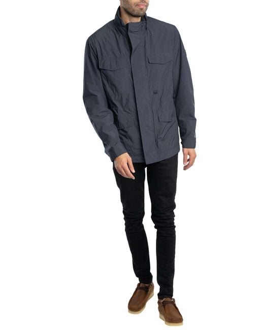Ted Baker Blue Nylon Field Jacket for men