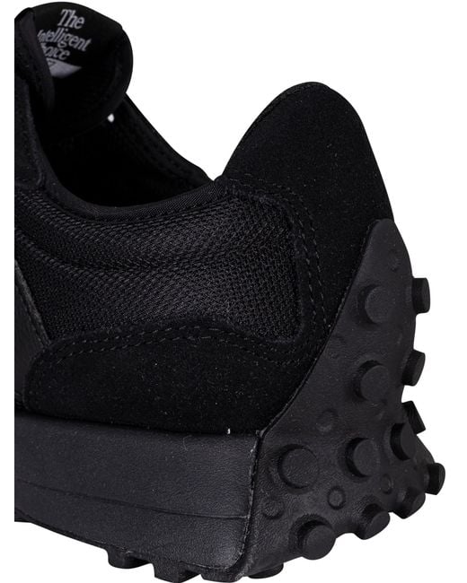 New Balance Black 327 Suede Trainers for men