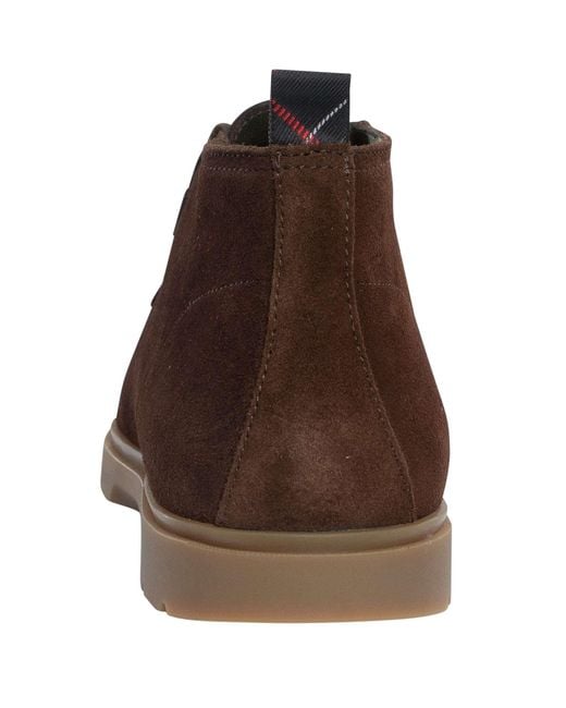 Barbour Brown Tucker Suede Chukka Boots for men