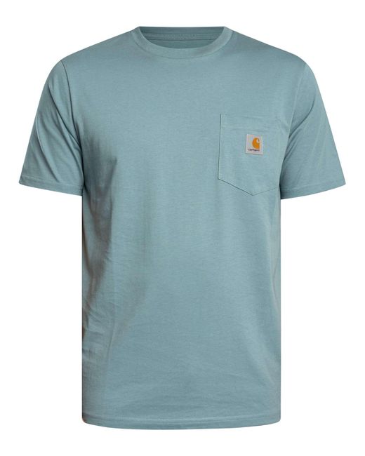 Carhartt Blue Pocket T-shirt for men