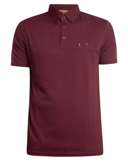 Gabicci Purple Ladro Polo Shirt for men