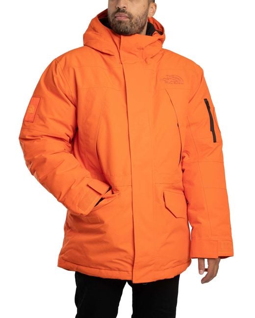 The North Face Orange Expen Mcmurdo Parka Jacket for men