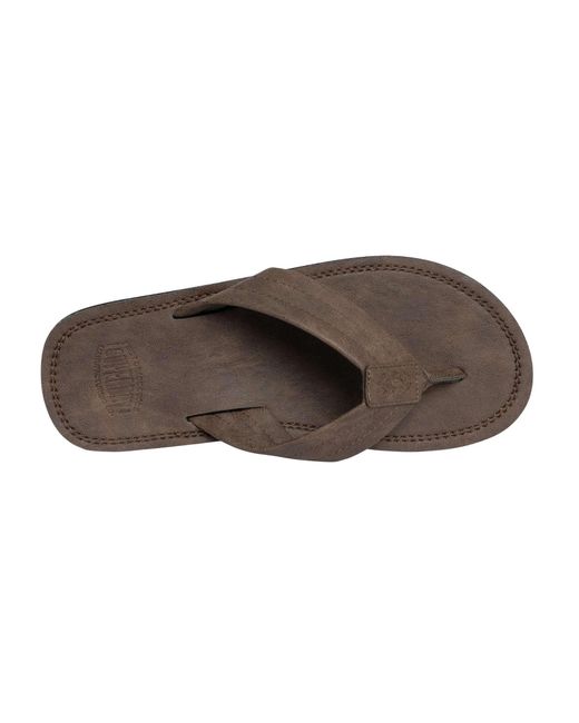 Superdry Brown Vintage Flip Flops for men