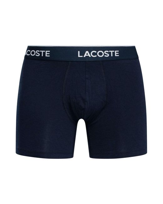 Lacoste Blue 3 Pack Boxer Briefs for men