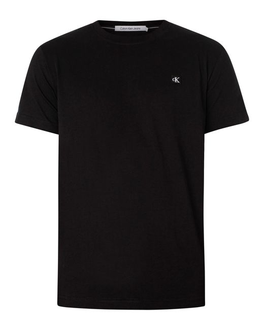Calvin Klein Black Embro Badge T-shirt for men