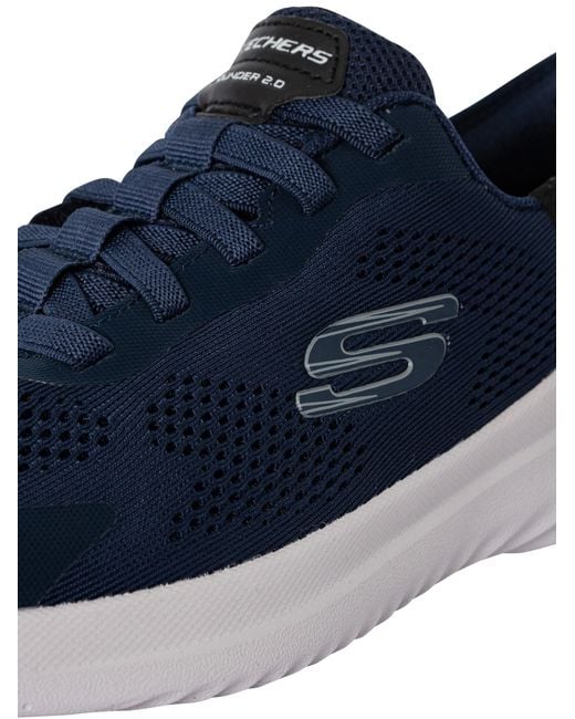 Skechers Blue Bounder 2.0 Emerged Hands Free Slip-Ins Shoes 13 D for men