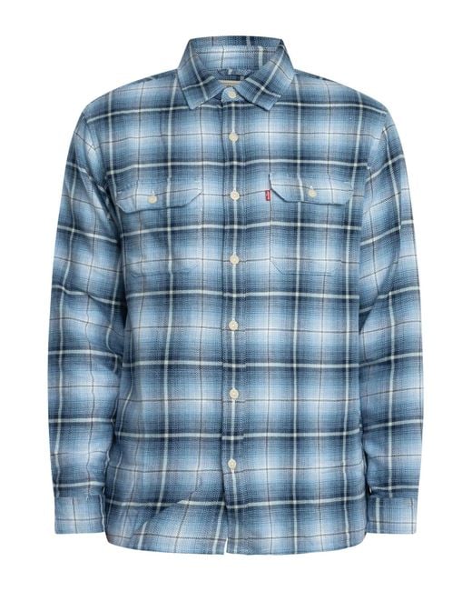 Levi's Blue Relaxed Jackson Worker Shirt for men