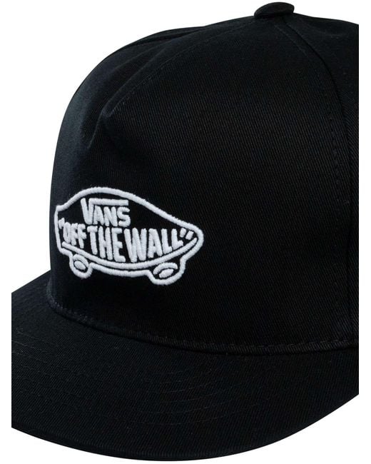 Vans Black Classic Snapback Cap for men