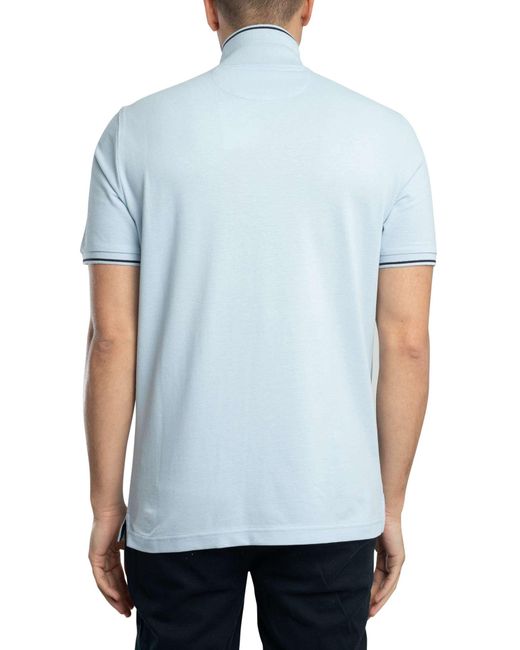 Gant Blue Tipping Pique Polo Shirt for men