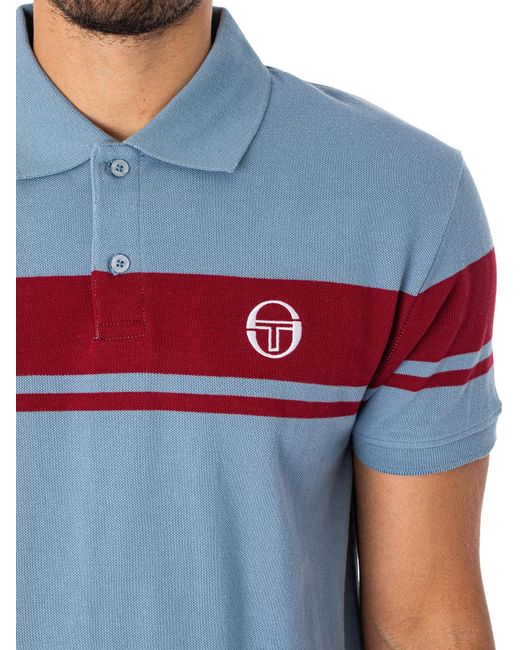 Sergio Tacchini Blue Young Line Polo Shirt for men