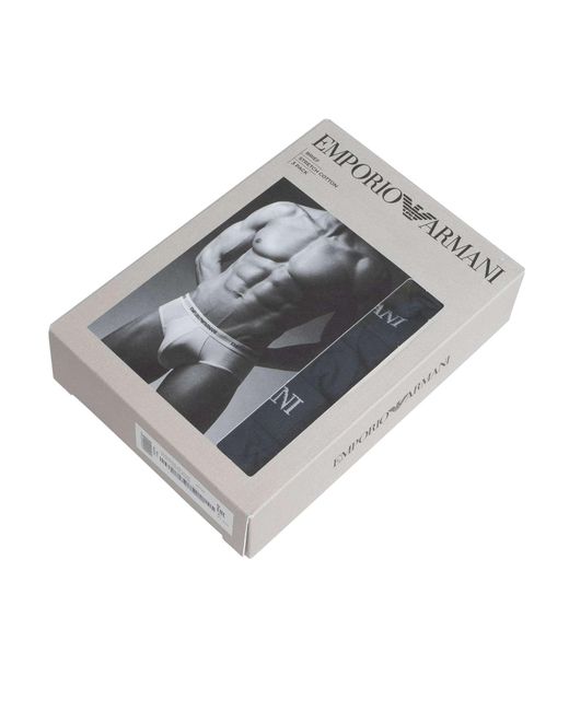 Emporio Armani Black 3 Pack Stretch Cotton Briefs for men
