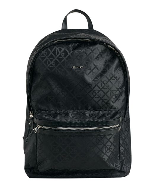 Gant Black Pattern Backpack for men