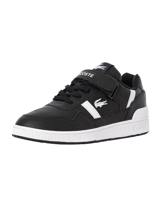 Lacoste T-clip Vlc 223 1 Sma Leather Trainers in Black for Men | Lyst