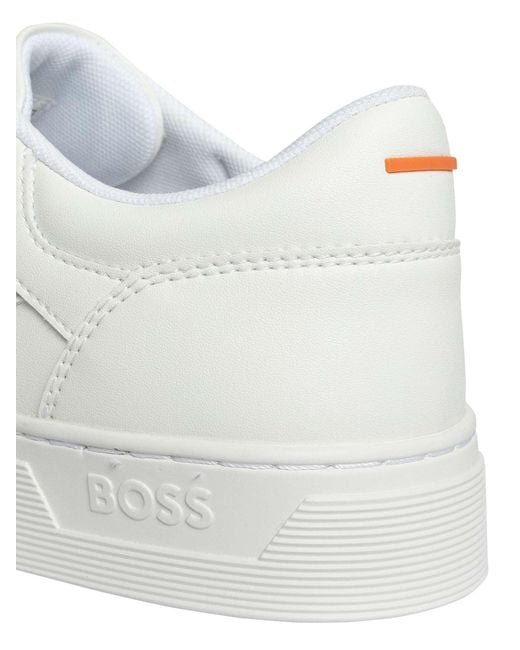 Boss White Rhys Faux Trainers for men