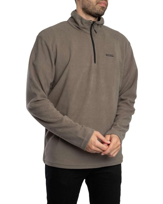 Regatta Gray Thompson Fleece Zip Sweatshirt for men