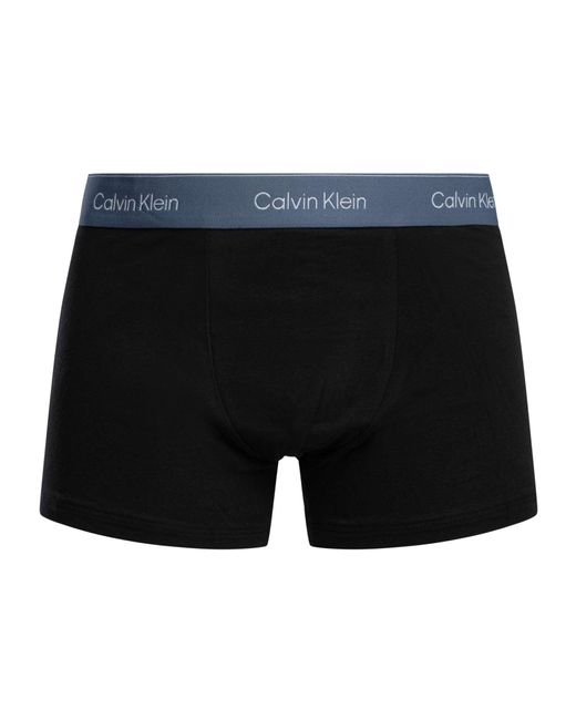 Calvin Klein Black 3 Pack Icon Relaxed Fit Trunks for men