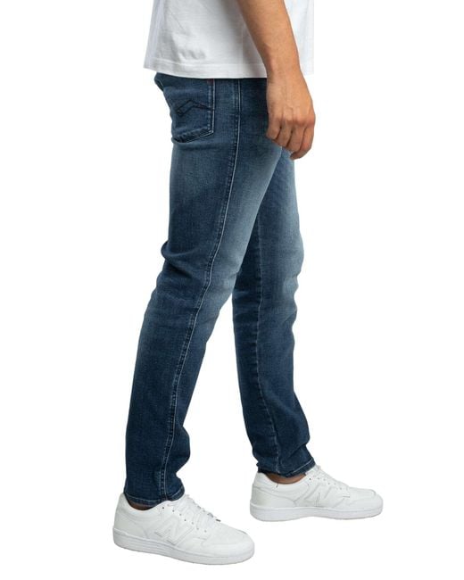 Replay Blue Anbass Slim Fit Jeans for men