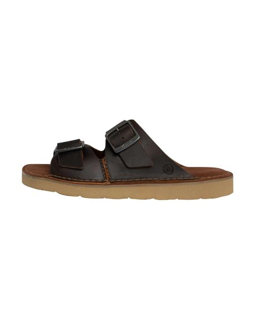 Clarks Brown Solsbury Strap Sandals for men