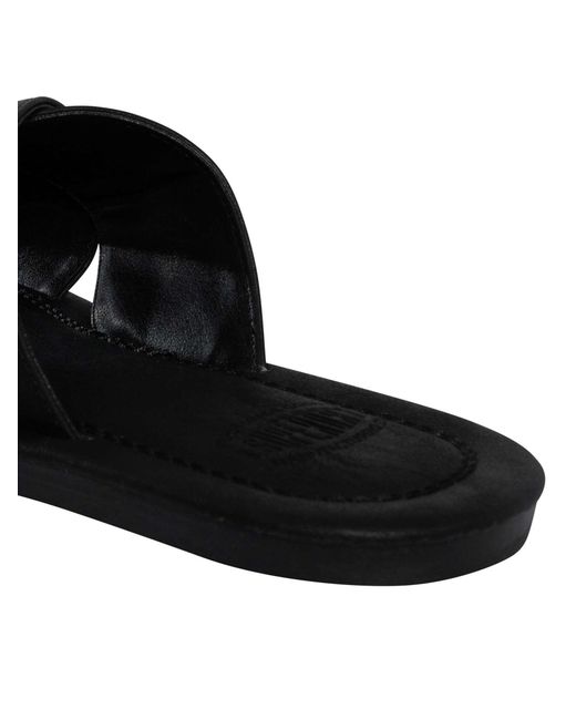 Superdry Black Vintage Cross Strap Sliders for men