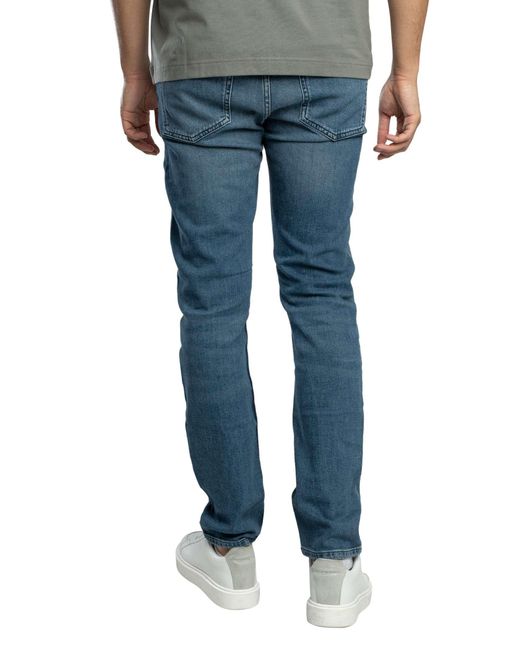 Boss Blue Delaware Bo Compass Slim Fit Jeans for men