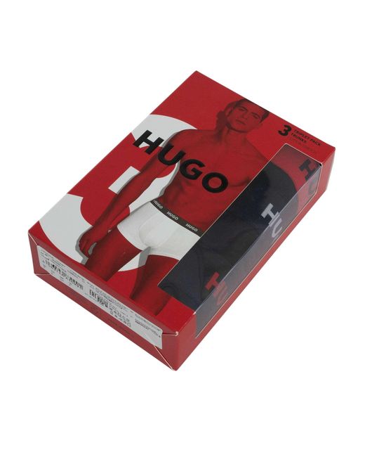 HUGO Black 3 Pack Trunks for men