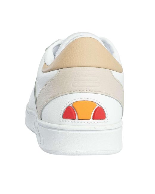 Ellesse White Ls-80 Leather Trainers for men