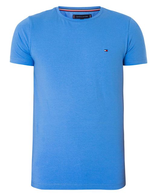 Tommy Hilfiger Blue Stretch Extra Slim T-shirt for men