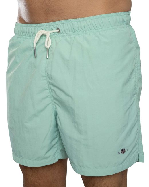 Gant Green Logo Swim Shorts for men