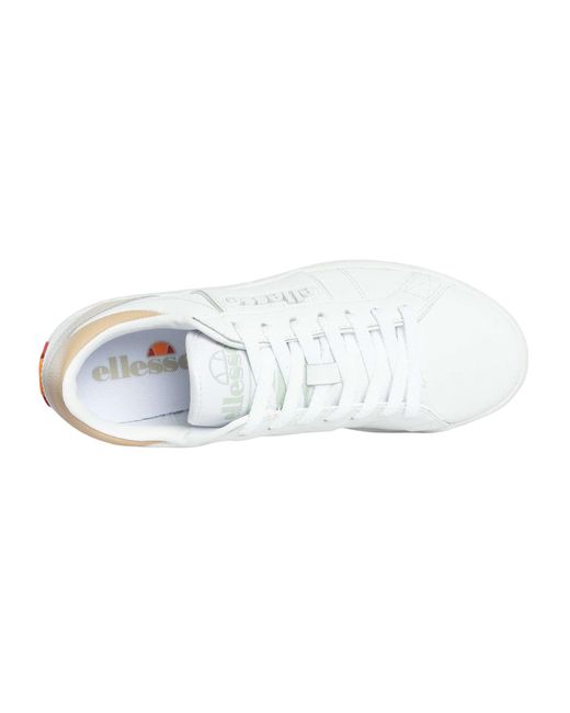 Ellesse White Ls-80 Leather Trainers for men