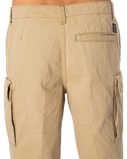 Timberland Natural Twill Cargo Shorts for men