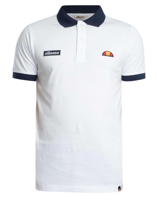 Ellesse White Lessepsia Polo Shirt for men