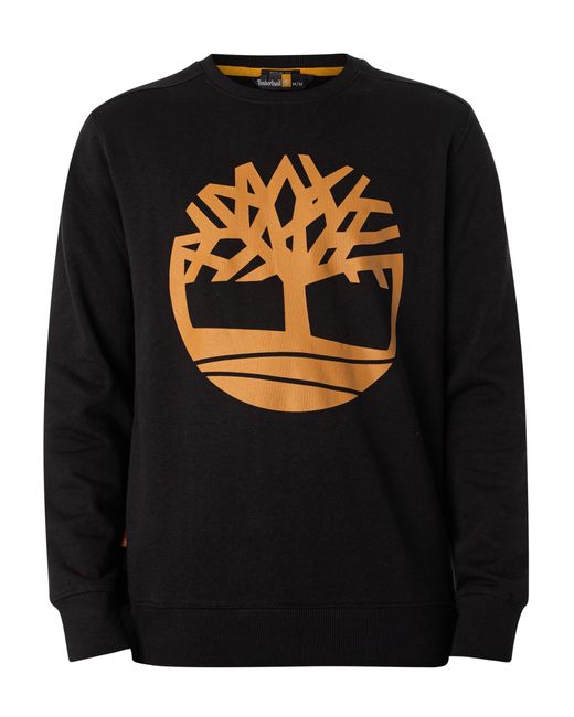 Timberland Black Core Tree Logo Sweatshirt for men