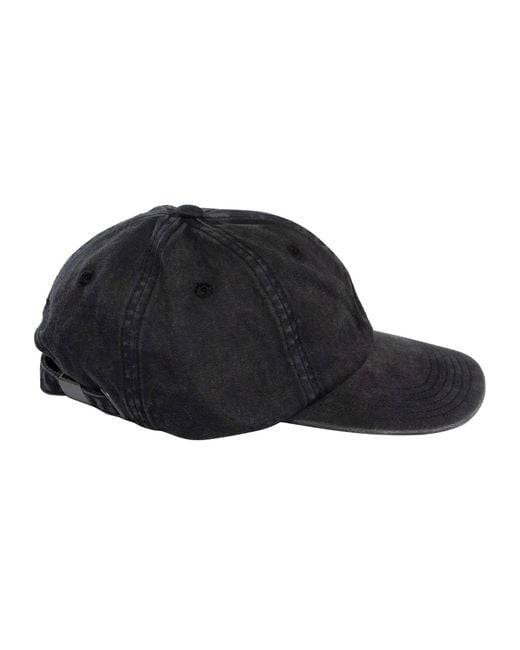 Deus Ex Machina Black Shield Garment Dyed Dad Cap for men