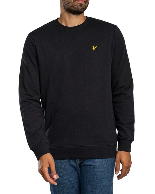 Lyle & Scott Blue Embroidered Logo Sweatshirt for men
