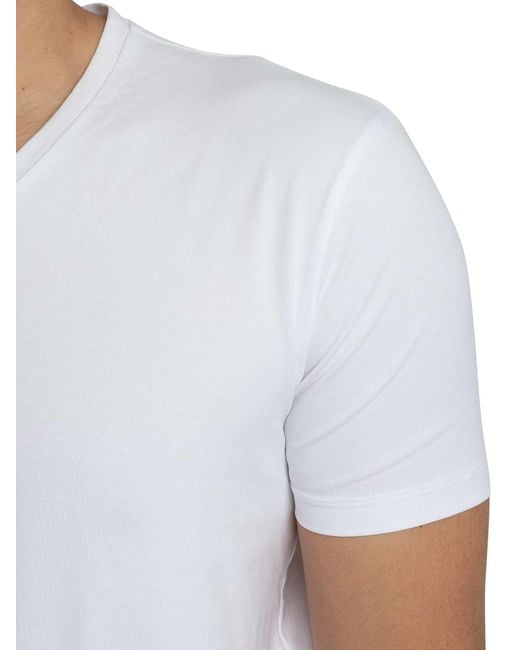 HUGO Black 2 Pack Lounge V-neck T-shirts for men