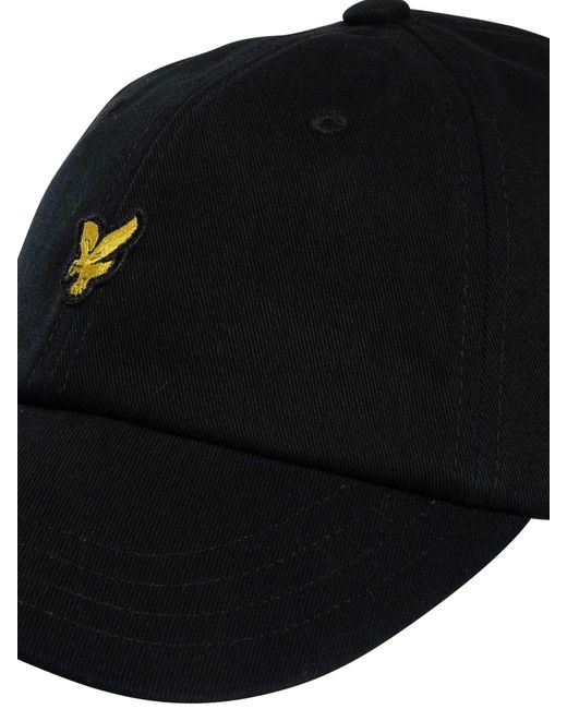 Lyle & Scott Black Logo Baseball Cap for men