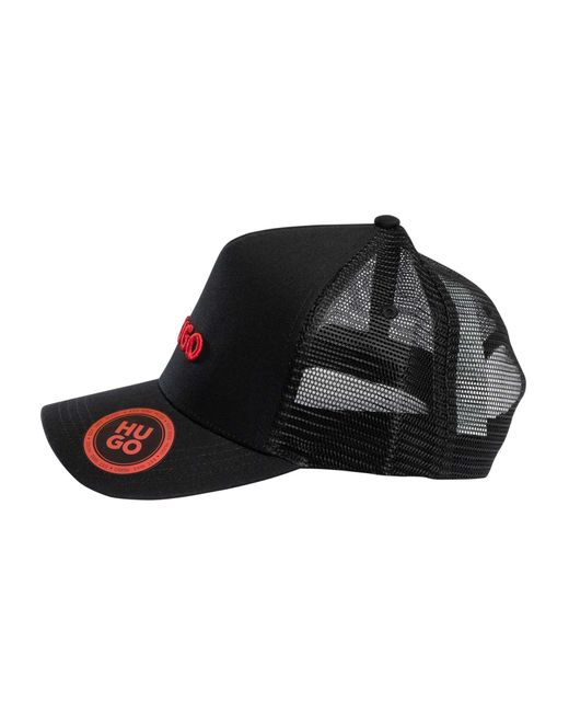 HUGO Black Marsel Trucker Cap for men