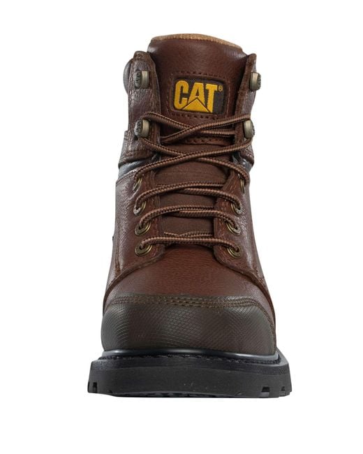 Caterpillar Brown Allerton Wide Leather Boots for men